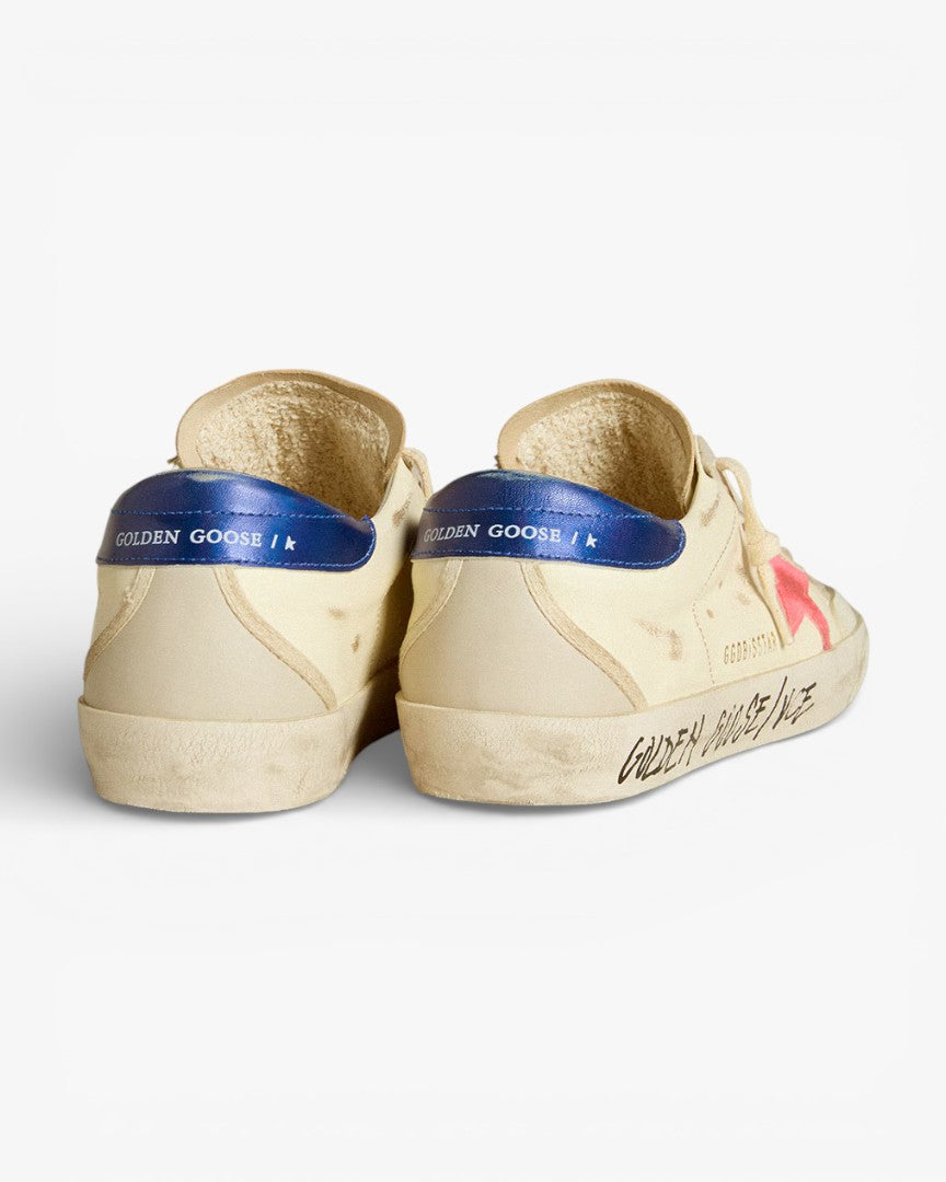 Golden Goose Women’s Super-Star Nappa Suede Star Metallic Leather Heel Tab