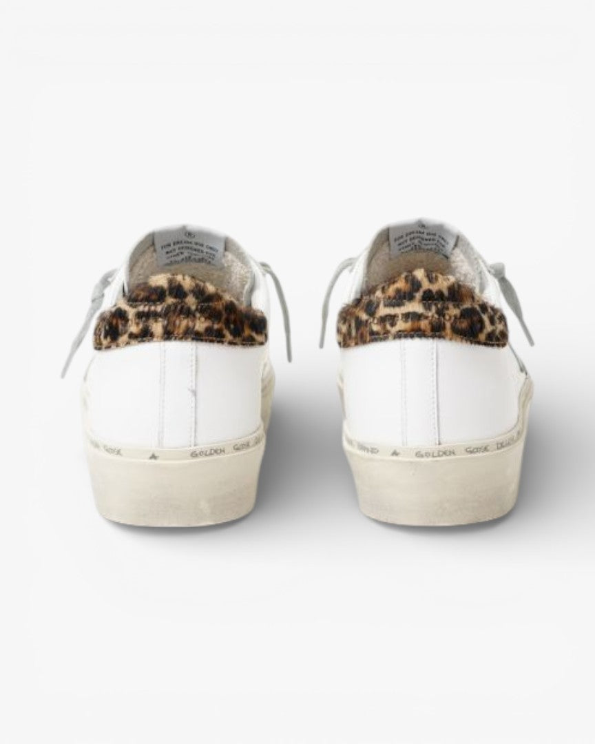 Golden Goose Hi-Star Sneakers Leopard-Print Heel Tab