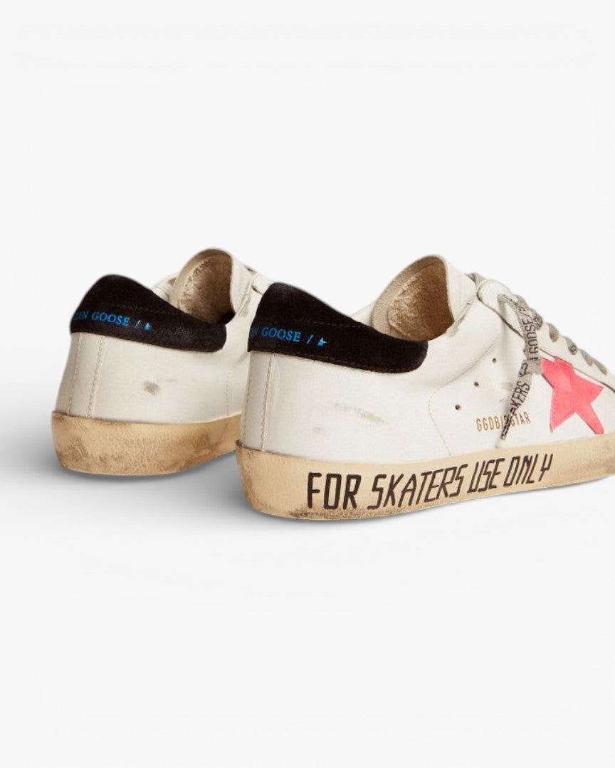 Golden Goose Super-Star Sneakers with Lobster Suede Star and Black Suede Heel Tab