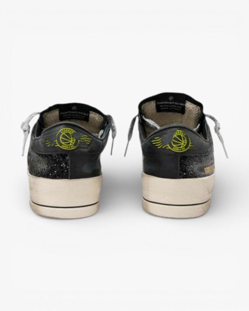 Golden Goose Glitter Yellow Star Stardan Sneakers