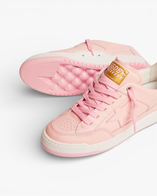 Golden Goose Yeah Pale Pink Leather Sneakers