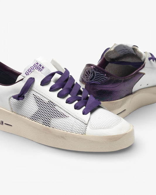 Golden Goose Metallic Purple Star Stardan Sneakers