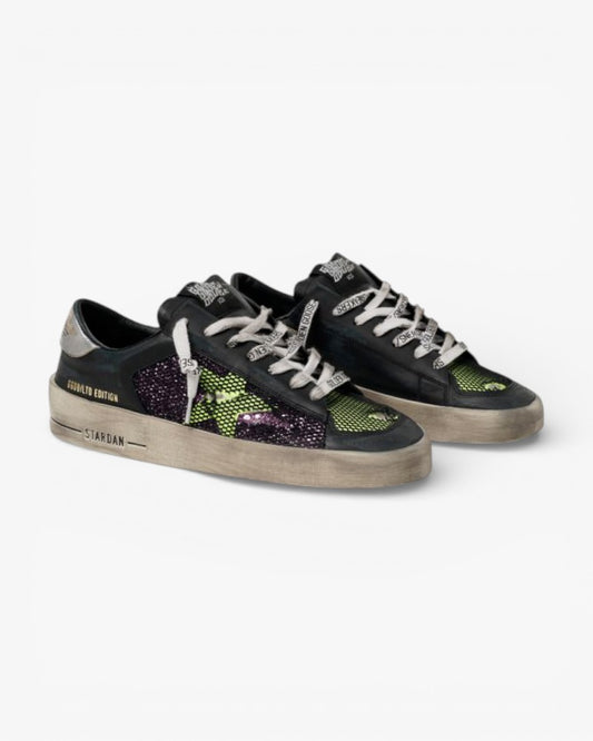 Golden Goose LAB Glitter Yellow Limited Edition Sneakers