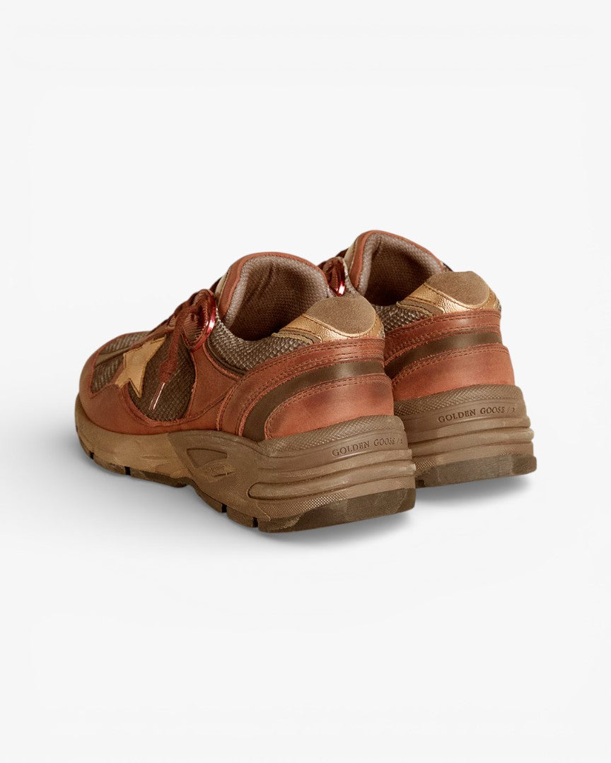 Golden Goose Running Star Brown Copper Sneakers