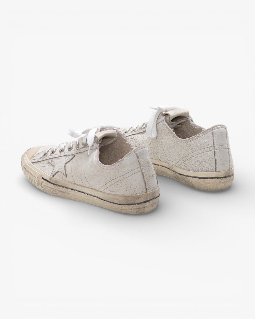 Golden Goose V STAR 2 Suede Canvas Star Sneakers
