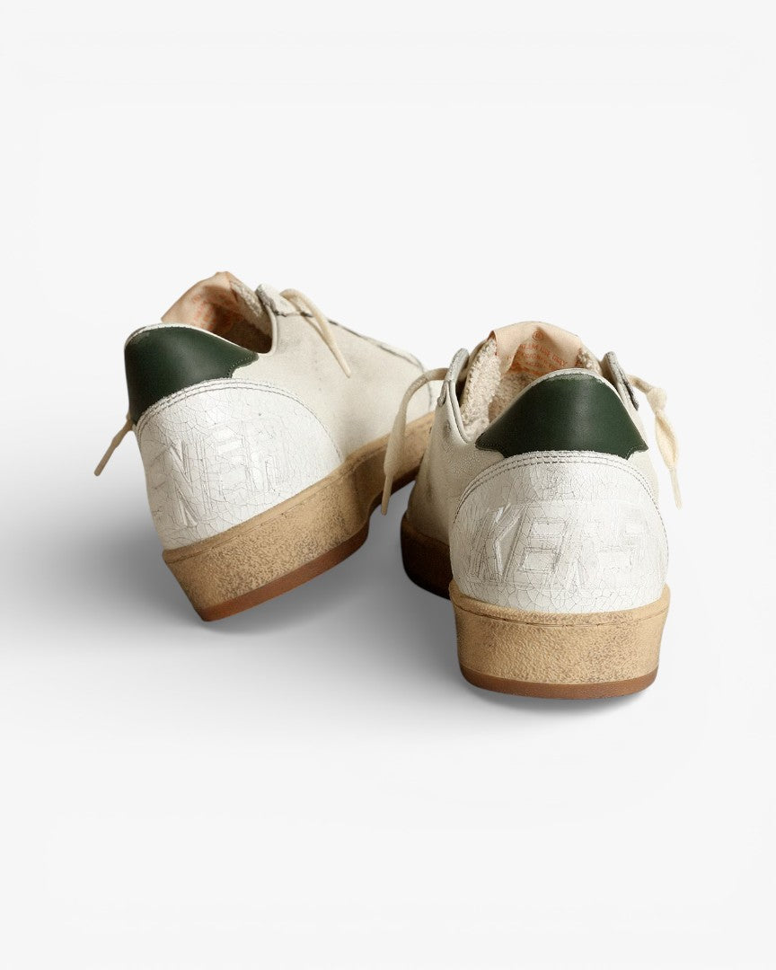 Golden Goose Ball Star White Leather Grey Star Sneakers