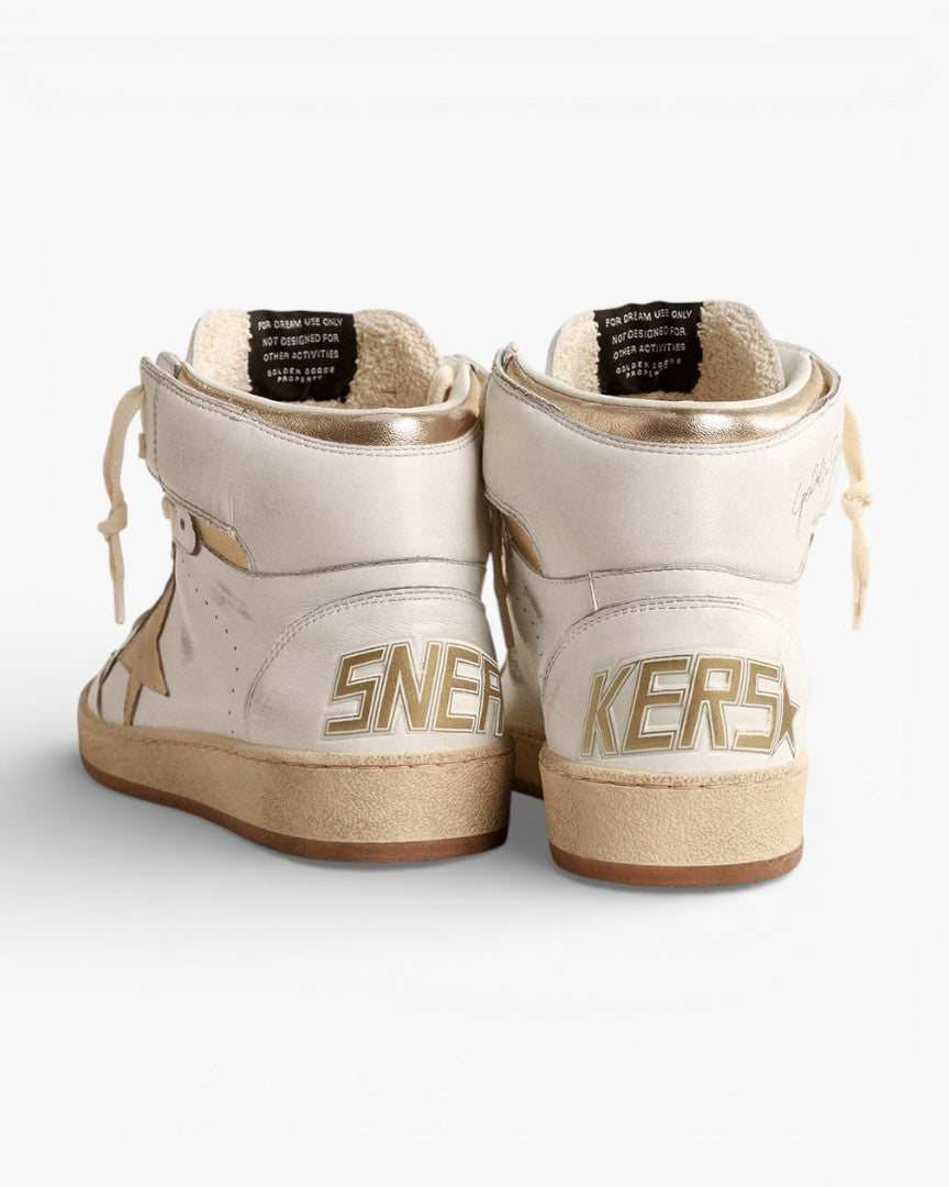 Golden Goose Sky Star White High Top Sneakers