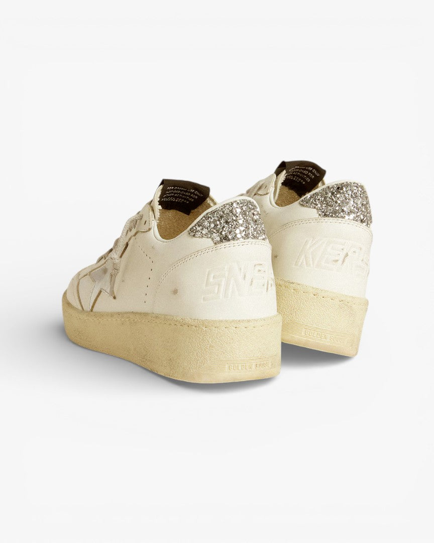 Golden Goose Super-Star Cream Silver Star Sneakers