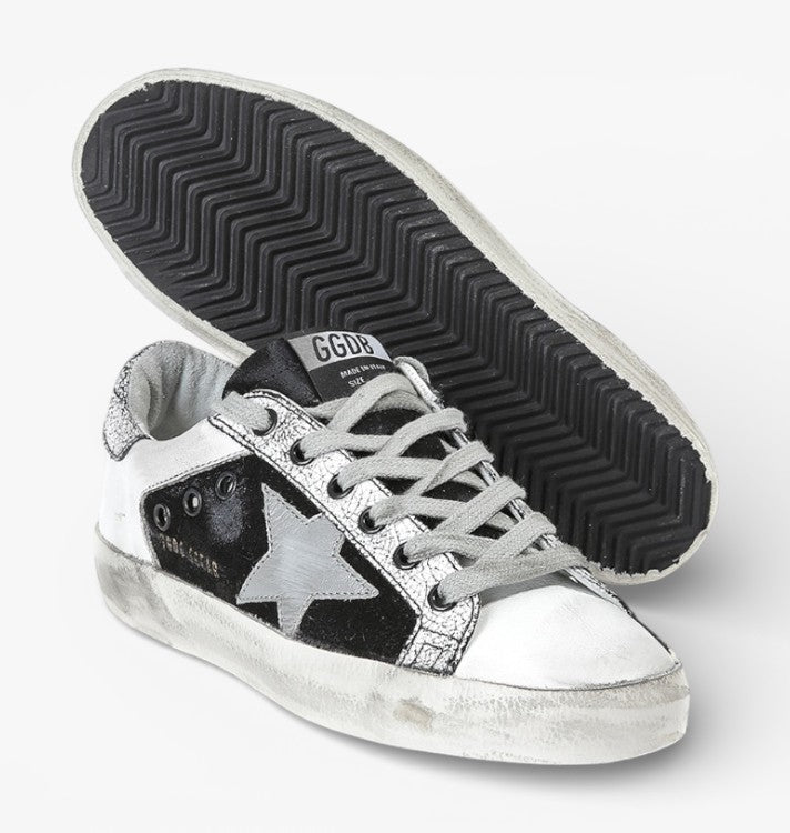 Golden Goose Super-Star Sneakers Leather Leather Star British