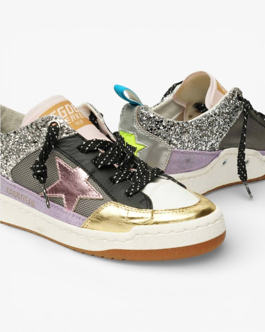 Golden Goose Yeah White Leather Sneakers Black Star