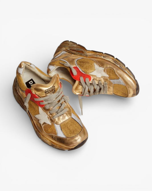 Golden Goose Running Star Gold Sneakers