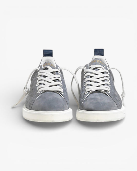 Golden Goose Dark Grey Nubuck Calf Suede Starter Sneakers