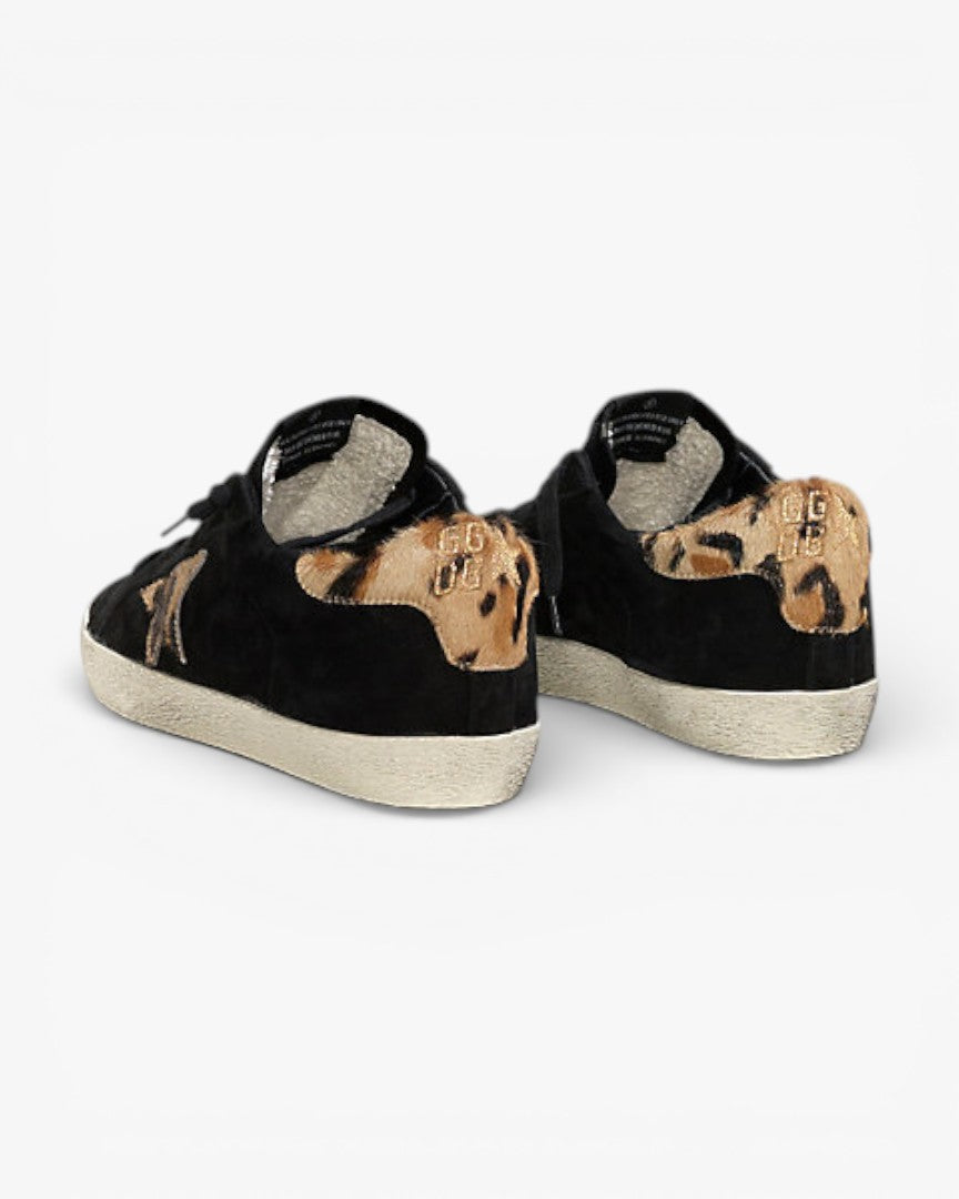Golden Goose Super-Star Sneakers with Pony Hair Star