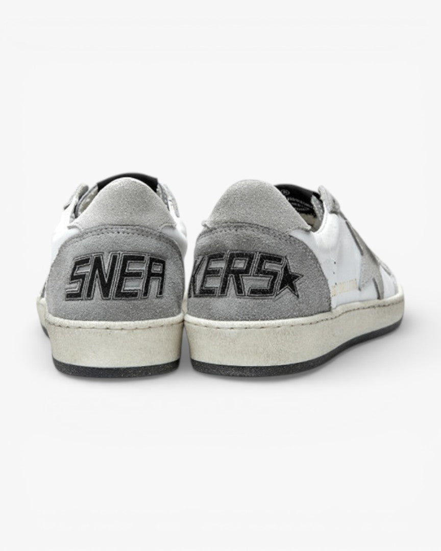 Golden Goose Grey Two‑Tone Sole Luxury Sneakers