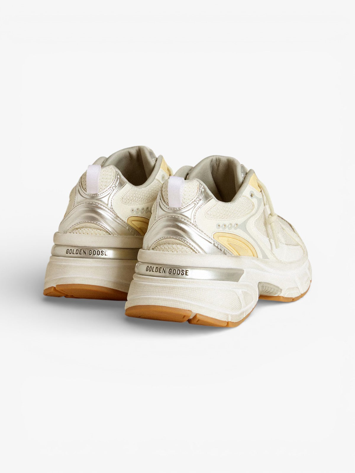 Golden Goose Lightstar Black Leather and Mesh Sneakers