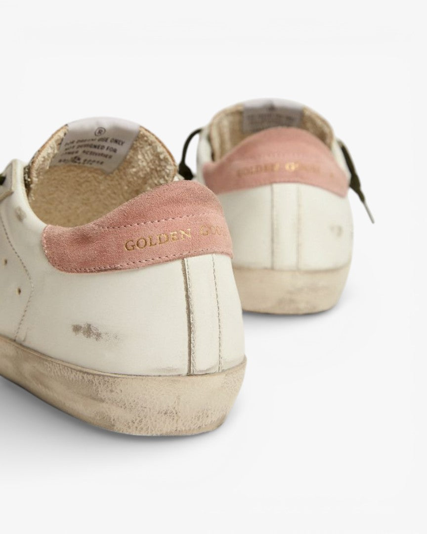 Golden Goose Super‑Star LTD Sneakers Silver Glitter Animal Print Star