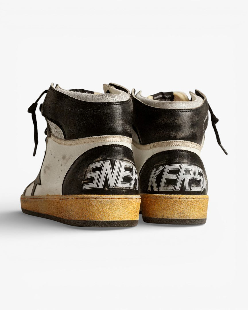 Golden Goose Sky Star Black White High Top Sneakers