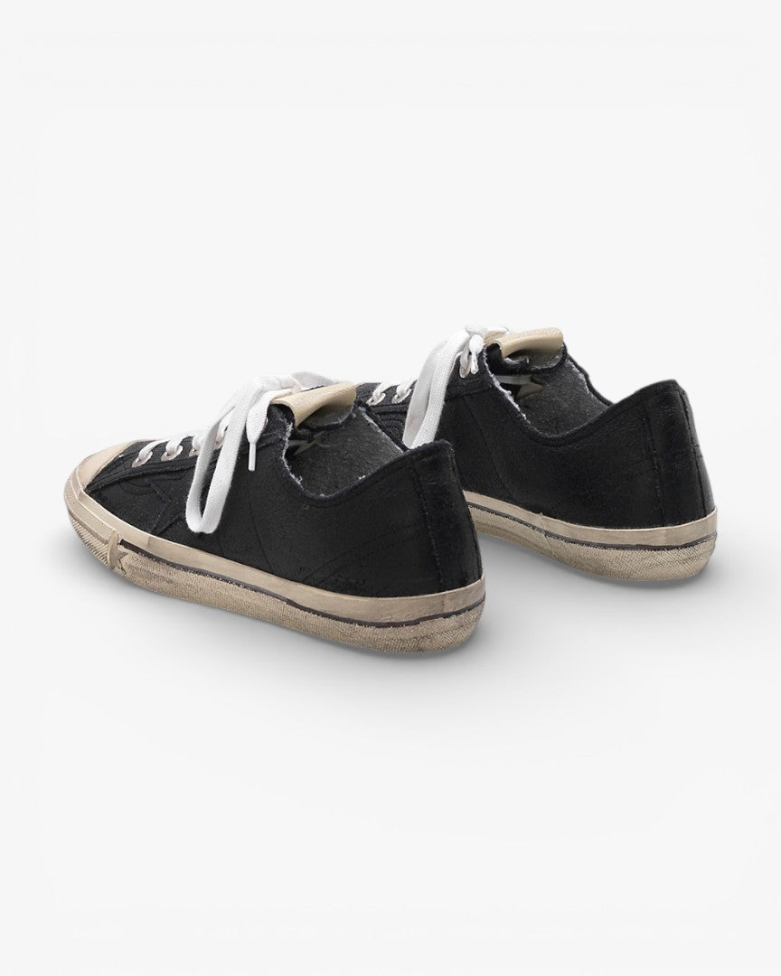 Golden Goose V STAR 2 Suede Trim Canvas Star Sneakers