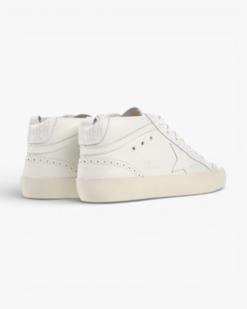 Golden Goose MID STAR All White Handcrafted Sneakers High-End Custom Couples Size 34-46
