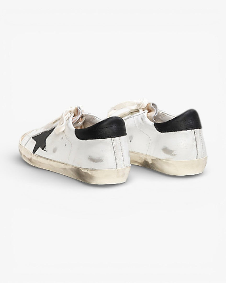 Golden Goose Super‑Star Sneakers Destroyed Zebra Print