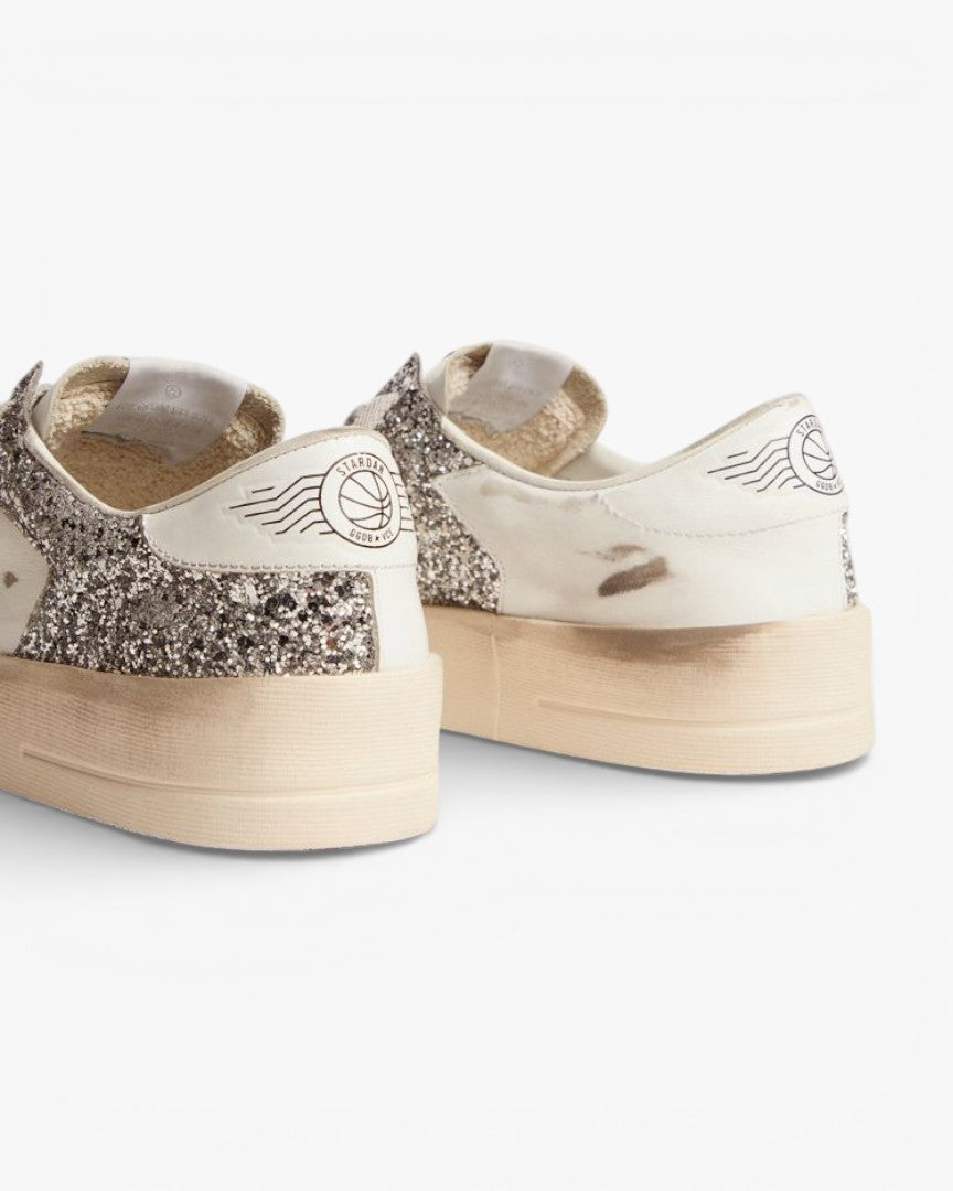 Golden Goose White Leather Stardan Sneakers