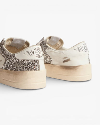 Golden Goose White Leather Stardan Sneakers