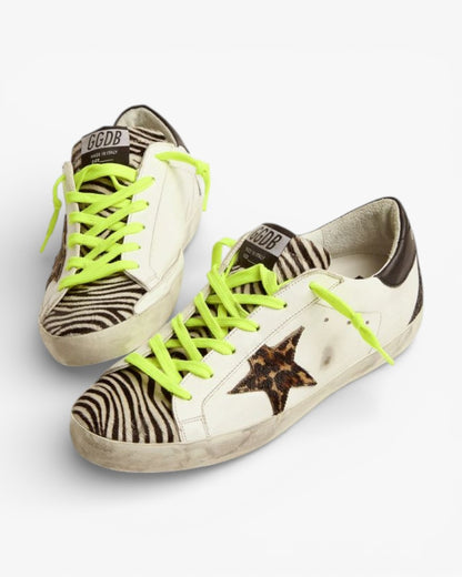 Golden Goose Super‑Star LTD Sneakers Animal Print Pony Skin Star