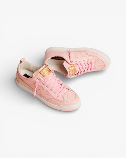 Golden Goose Yeah Pale Pink Leather Sneakers