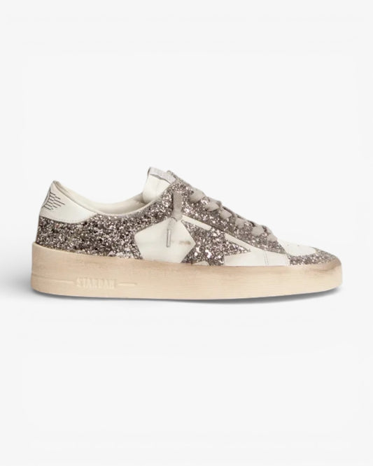 Golden Goose White Leather Stardan Sneakers