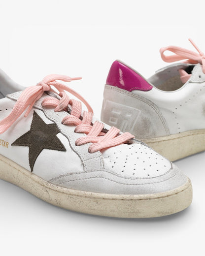 Golden Goose Ball Star Leather Suede Sneakers