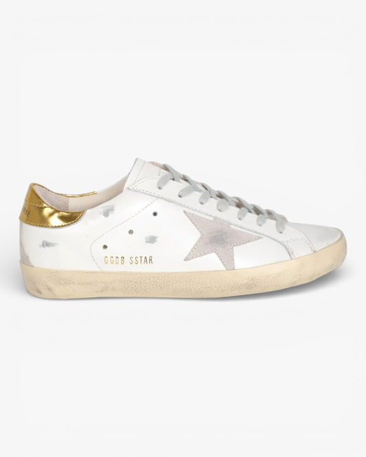 Golden Goose Whitegold Handcrafted Custom Couple Sneakers