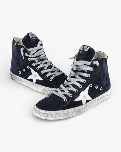 Golden Goose FRANCY Sneakers Suede Leather Star Navy Suede