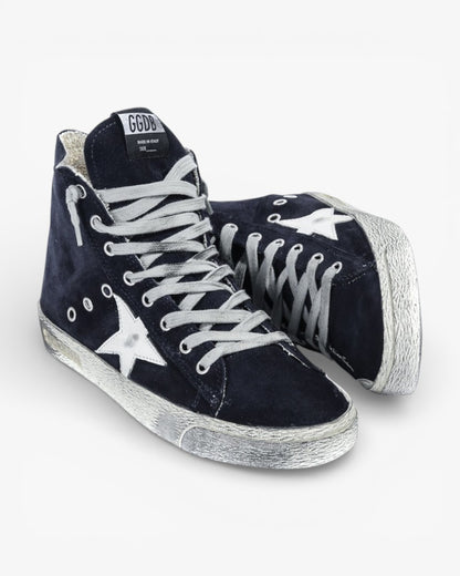 Golden Goose FRANCY Sneakers Suede Leather Star Navy Suede