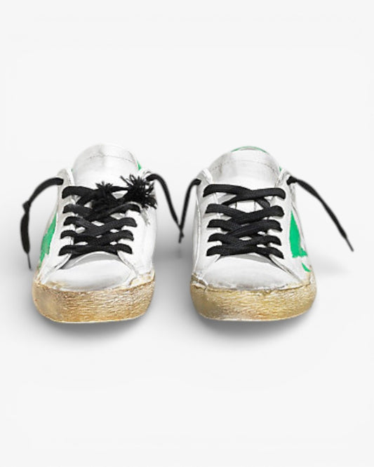 Golden Goose Super‑Star Sneakers White Perforated Star