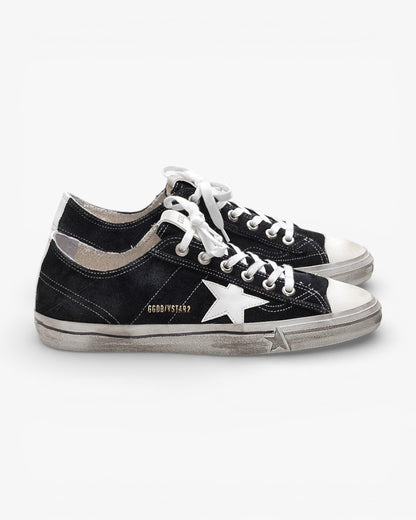 Golden Goose V STAR 2 Calf Suede Leather Star Sneakers