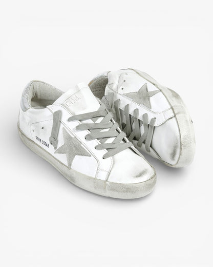 Golden Goose Superstar GGDB 15 All-White Casual Low-Top Sneakers Men’s