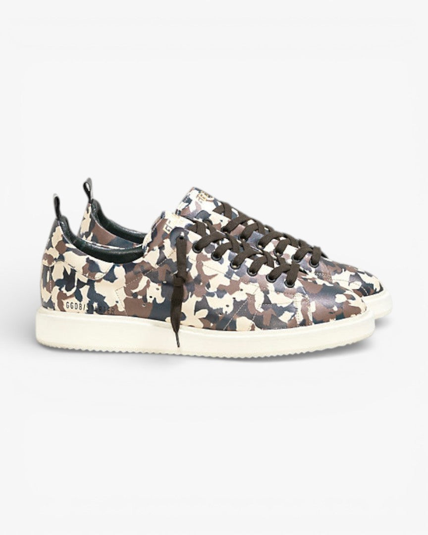 Golden Goose Camouflage Calf Leather Starter Sneakers