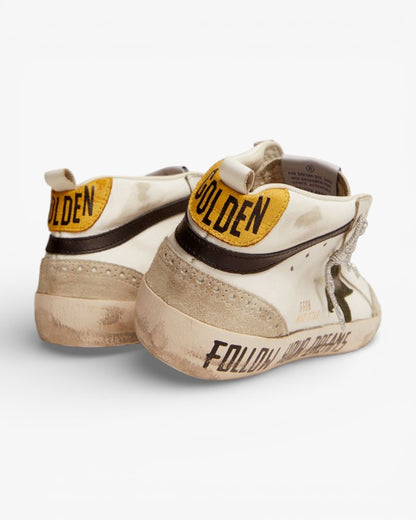 Golden Goose Mid Star LTD Sneakers Leather Suede Snake-Print Leather Star