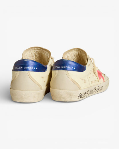 Golden Goose Women’s Super-Star Nappa Suede Star Metallic Leather Heel Tab