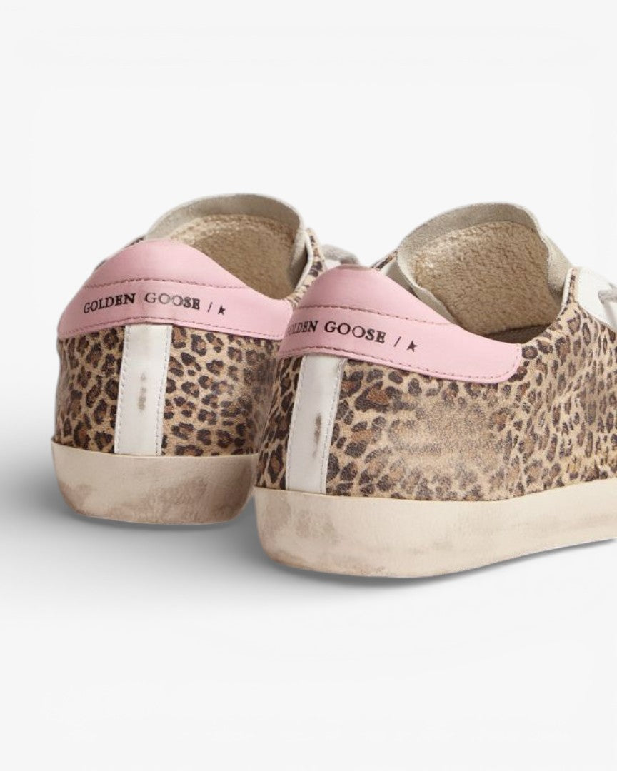 Golden Goose Super‑Star Sneakers Leopard Print Suede