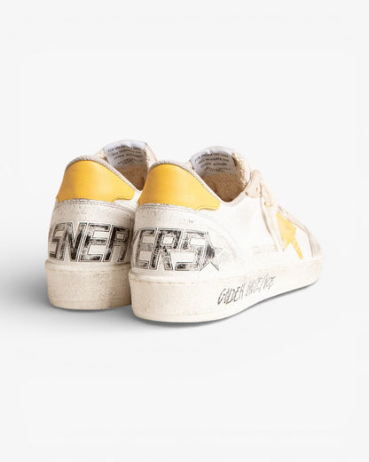 Golden Goose Ball Star LTD Edition White Yellow Star Sneakers
