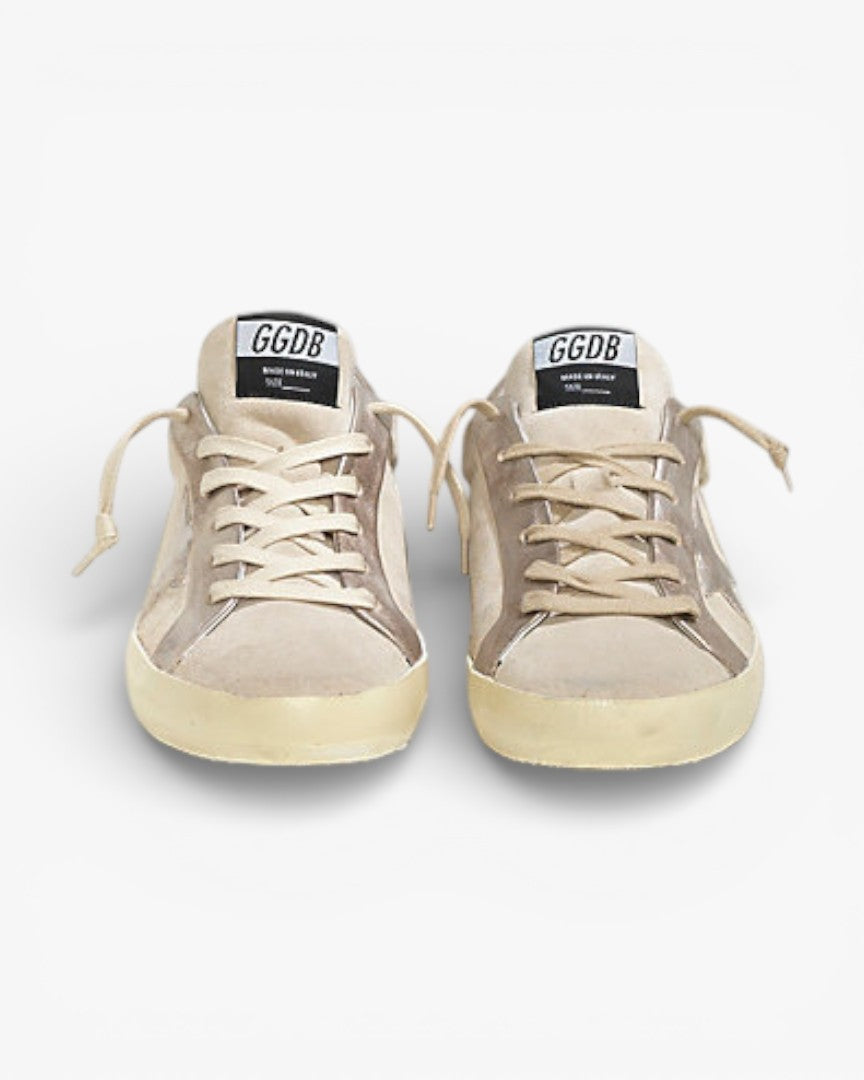 Golden Goose Super‑Star Bespoke Sneakers Beige Suede Gold Star