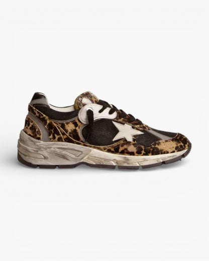 Golden Goose Running Star Leopard Sneakers