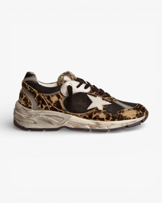 Golden Goose Running Star Leopard Sneakers