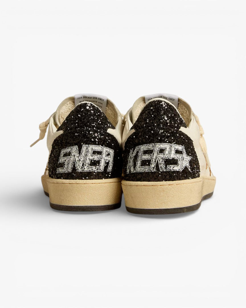 Golden Goose Ball Star LTD Nappa Suede Sneakers Glitter Star Black Tab