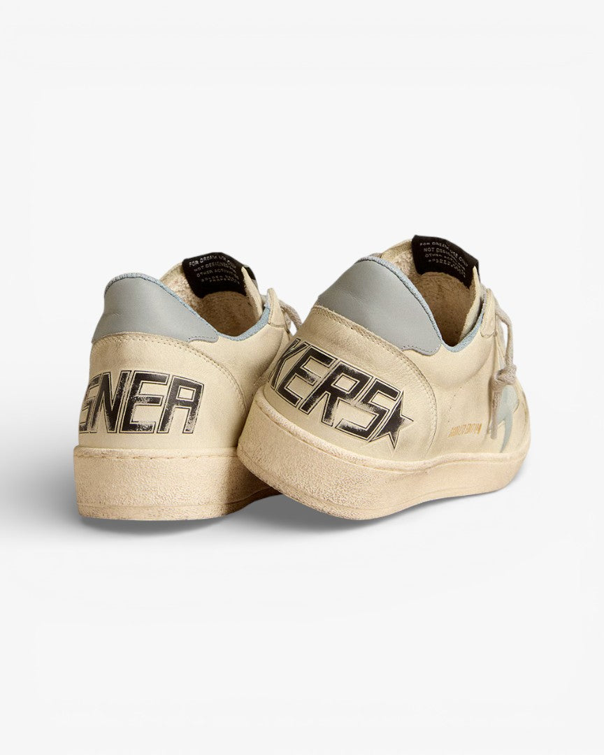 Golden Goose Ball Star LTD Edition Cream Pale Blue Star Sneakers