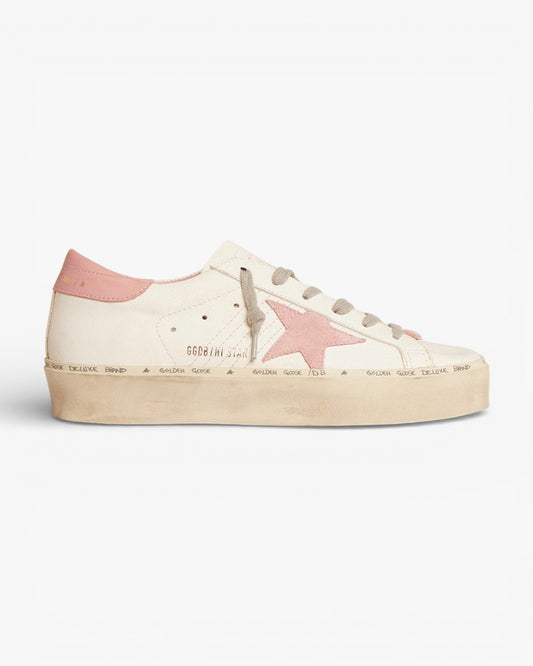 Golden Goose Hi Star Suede Star Leather Sneakers