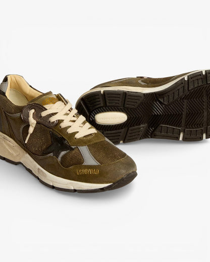Golden Goose Running Star Olive Black Sneakers
