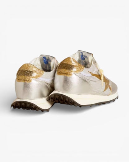 Golden Goose Marathon Black Nylon Sneakers with White Star