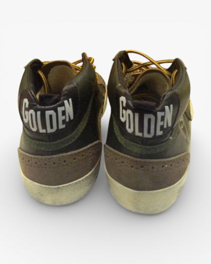 Golden Goose MID STAR Green Handcrafted Sneakers High-End Custom Couples Size 34-46